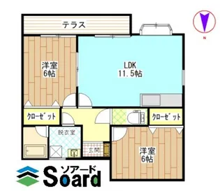 MIKIハイツI【2階】の間取り