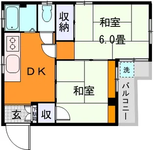 コーポ北沢【2階】の間取り