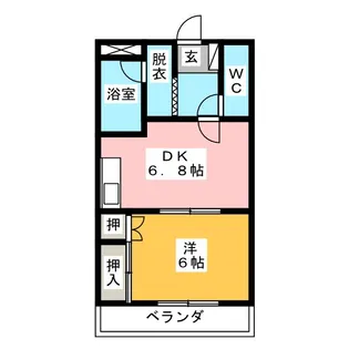 サンタプレイス【2階】の間取り