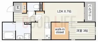 兵庫県加古川市平岡町新在家【アパート】の間取り