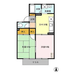 ヴィラモデルナB【1階】の間取り