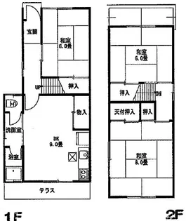 大阪府枚方市茄子作4【一戸建】の間取り