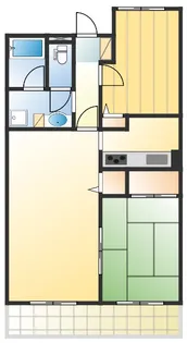 小松川パークマンション【13階】の間取り