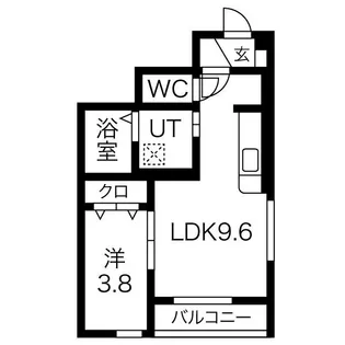 クリスタル【1階】の間取り