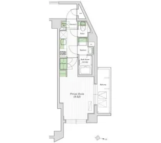 東京都渋谷区千駄ヶ谷3【マンション】の間取り