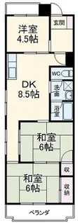 グランドハイツ豊【3階】の間取り
