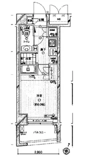 エクセリア二子多摩川【8階】の間取り