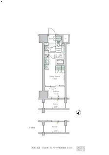東京都港区芝浦1【マンション】の間取り