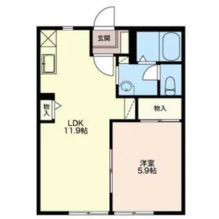 モダン・タイムス【1階】の間取り