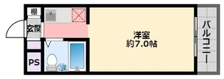 サンハイツ白鳩II【1階】の間取り