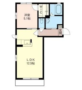 ラ・メゾン・イッコクA【1階】の間取り