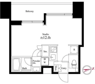 スクエアガーデン池袋【5階】の間取り