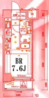 LUMEED横浜阪東橋【9階】の間取り