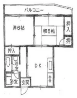 2DKの間取り画像