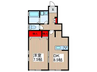 大谷口KSハウス【1階】の間取り
