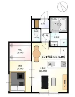 KaHale青戸【1階】の間取り