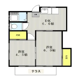 Kハイム【1階】の間取り