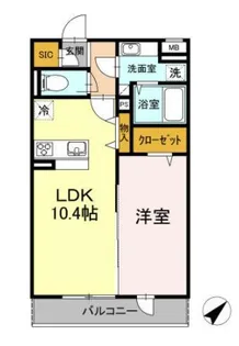 トゥジュール【3階】の間取り