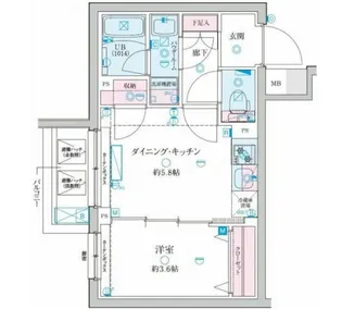 GENOVIA京成立石V【3階】の間取り