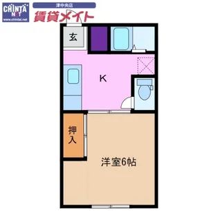 サトウハイツ【2階】の間取り