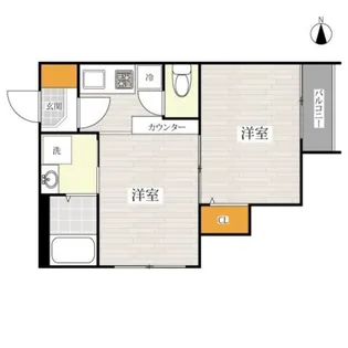 BALENO別府【2階】の間取り