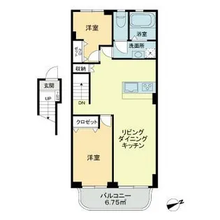 マンション高輪【7階】の間取り