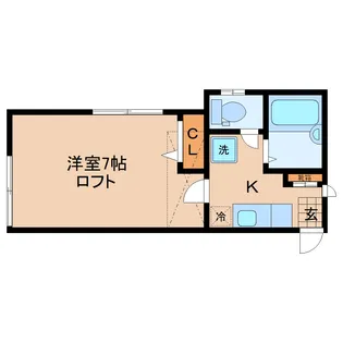 カマラード台原【2階】の間取り