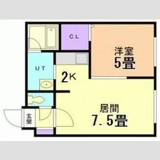 ブランノワールAMJ815【3階】の間取り