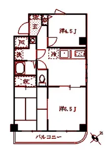 シャンポール梅澤【5階】の間取り