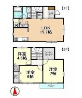 静岡県浜松市中央区雄踏2【一戸建】の間取り