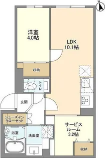 東京都新宿区戸山1【マンション】の間取り