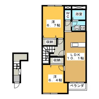 グランシャリオ大原II【2階】の間取り