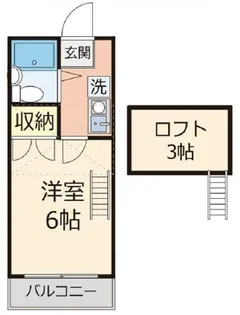 東京都小平市小川町1【アパート】の間取り