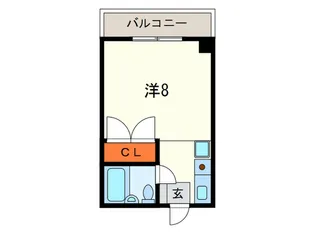 ト-ヤマンション【2階】の間取り