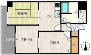 レクシア九条【5階】の間取り