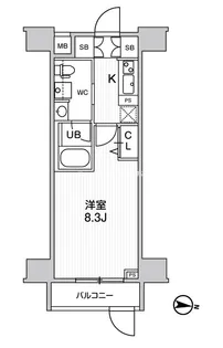 ジェノヴィア三ノ輪IIスカイガーデン【2階】の間取り
