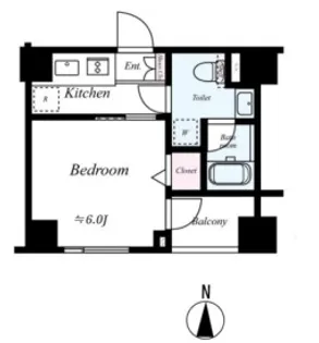 東京都新宿区下落合4【マンション】の間取り