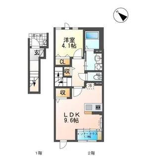 サングレーシアII【2階】の間取り