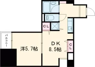 エグゼクティブコート中新町【6階】の間取り