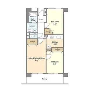 UURコート白鷺【3階】の間取り