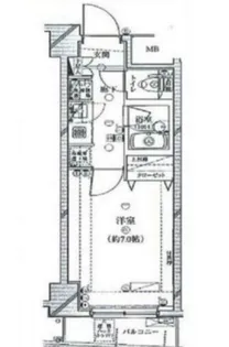 プレール・ドゥーク代々木八幡【6階】の間取り