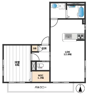 グランドヴィラージュ【1階】の間取り