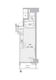コスモリード川崎【7階】の間取り