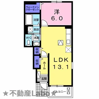 徳島県板野郡藍住町富吉字岸ノ下【アパート】の間取り