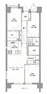 リリーゼ練馬中村北【2階】の間取り
