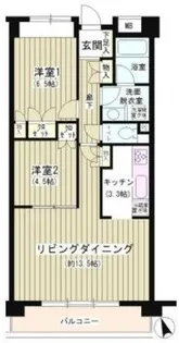 東京都世田谷区中町1【マンション】の間取り
