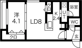 北海道札幌市豊平区豊平八条8【マンション】の間取り
