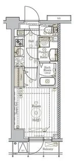 リライア阪東橋SOUTH【7階】の間取り