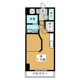 大安ヒルズ【2階】の間取り