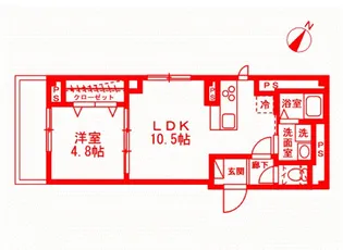 ジェイドYOKOHAMA【2階】の間取り